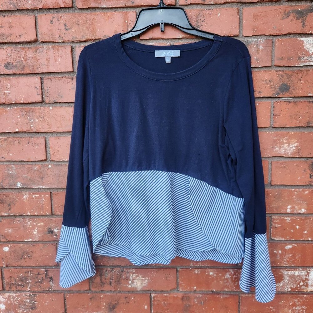 Cute Asymmetrical top ladies size large